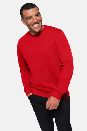 NO. 570 – HAKRO Sweatshirt Bio-Baumwolle - 002 rot